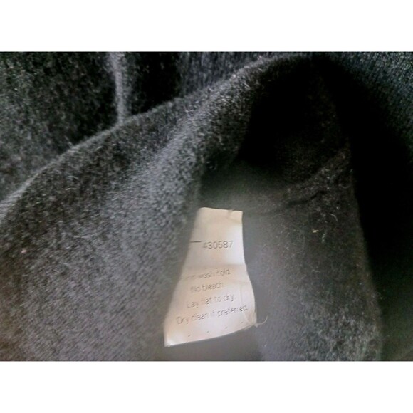 J Crew Mens 100% Cashmere Knit Black Sweater Size XL V Neck - Picture 4 of 7